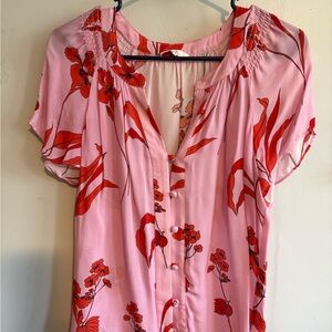 Parker Pink Floral Blouse